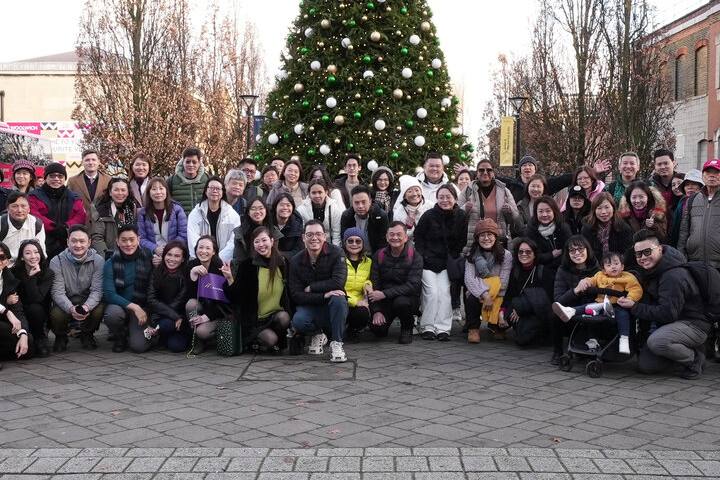 Crestbrick clients gathered for a group photograph on a UK viewing trip